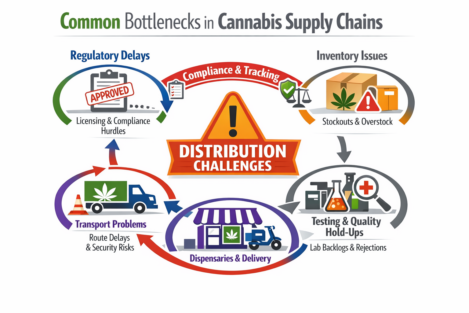 Common Cannabis Distribution Bottlenecks Explained